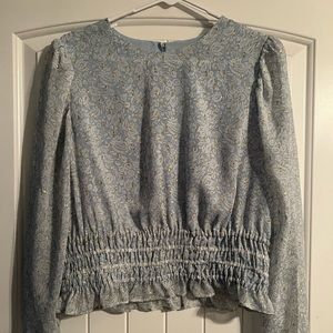 Blue and Gold Blouse